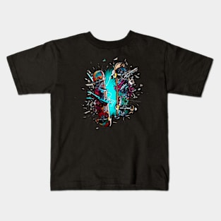 skateboard destroyed Kids T-Shirt